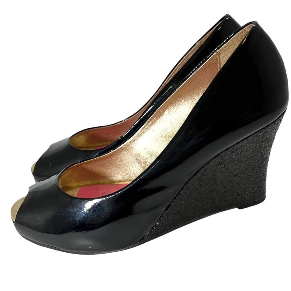 Lilly Pulitzer Resort Chic Wedge Glitter, Black, 9